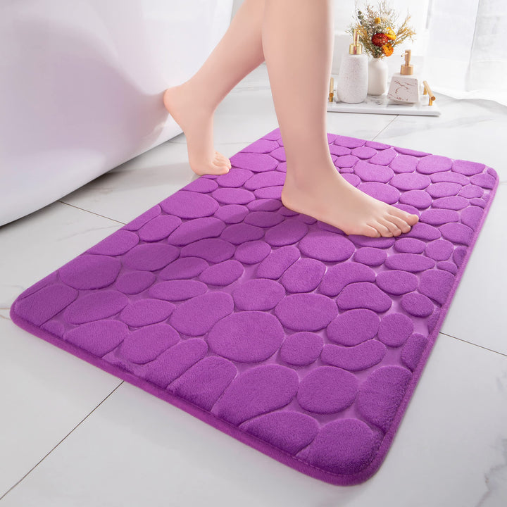 chakme Badematte Memoryschaum Badteppich Saugfähige Badvorleger Badezimmerteppich Duschmatte Deko Fu