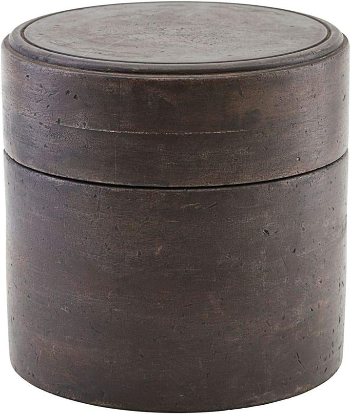 House Doctor Bw0100, Aufbewahrung mit Deckel, Kango, Dunkelbraun, h, Dia: 18 cm, Mangobaum