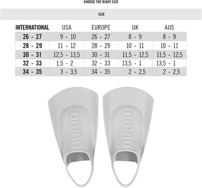 ARENA Unisex-Youth Fins Kids/Jr Trainings Ausrüstung 30-31 SKY, 30-31 SKY