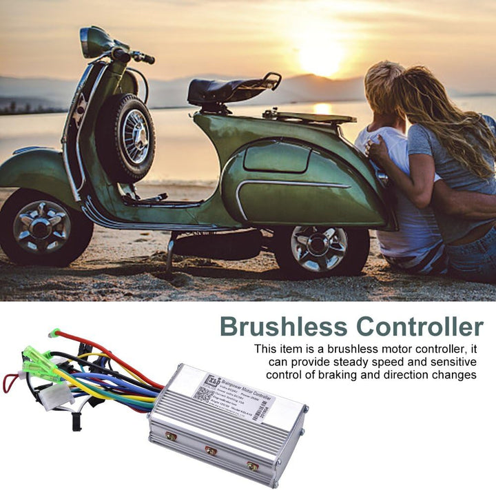 24V 13A 250W Bürstenloser Motorregler Aluminiumlegierung Shell Motor Drehzahlregler für Elektrofahrr