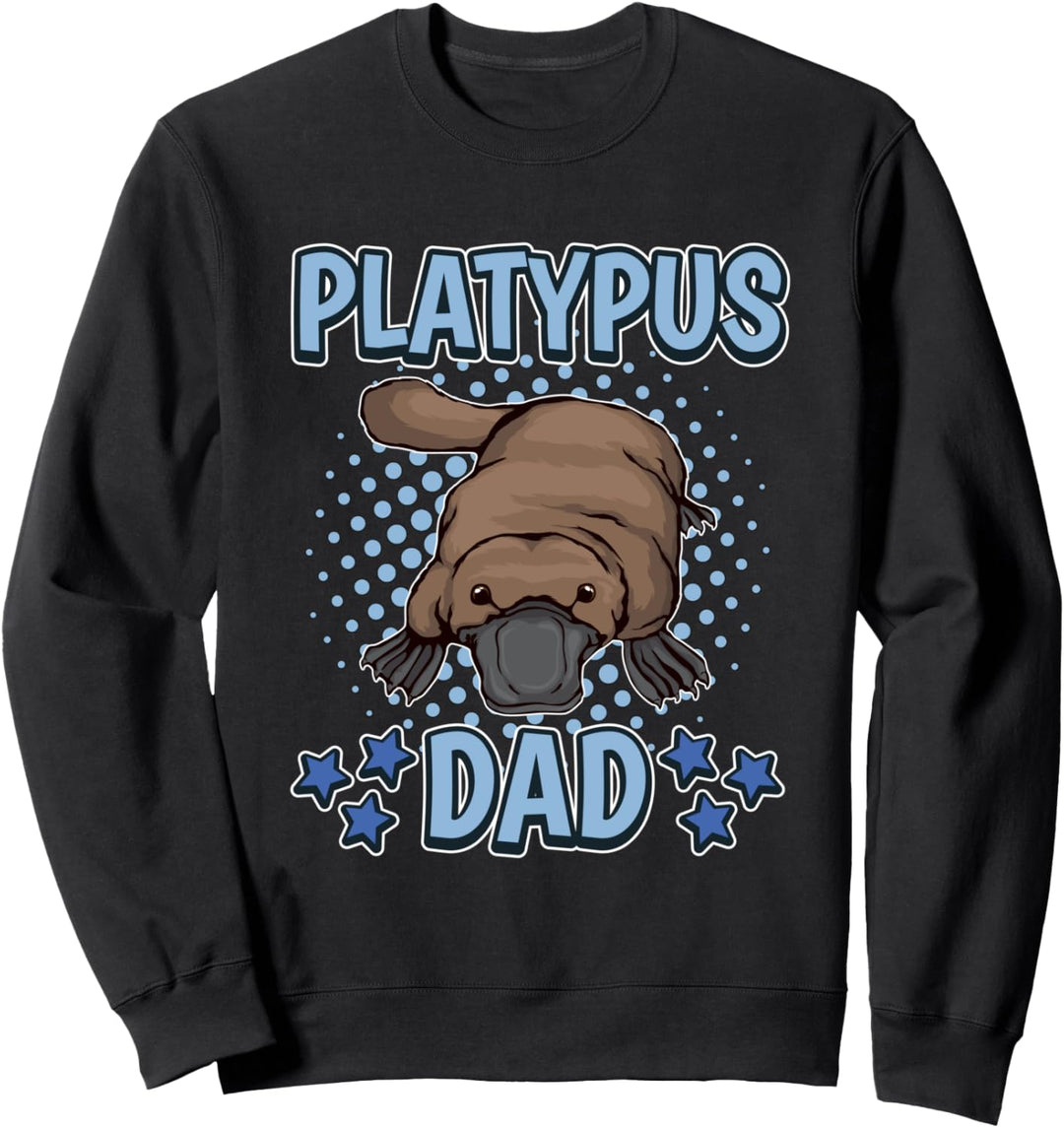 Schnabeltier Papa Platypus Dad Vatertag Schnabeltiere Sweatshirt