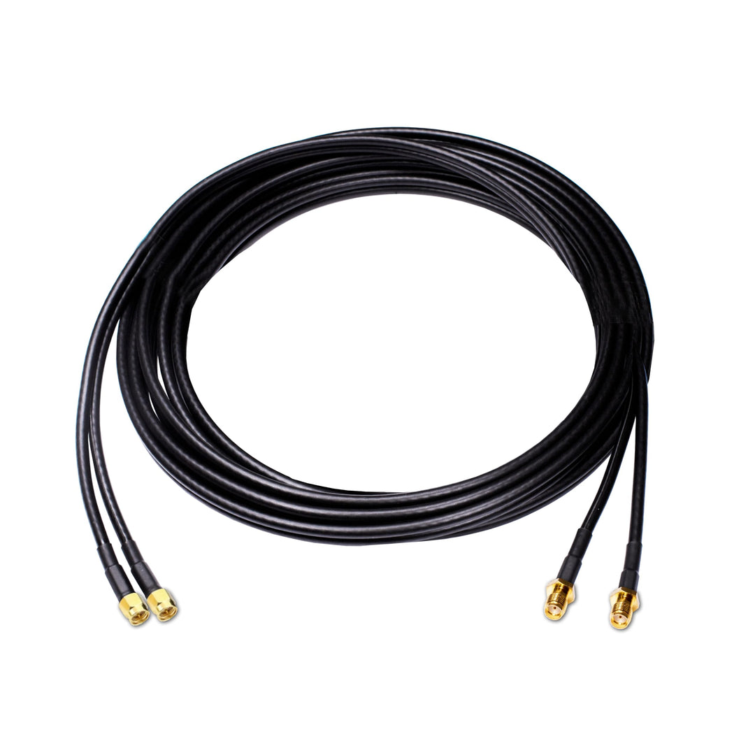 JARFT 5m Twin 4G / LTE und 5G Antennen- Verlängerungskabel, SMA Stecker auf SMA Buchse, 5m