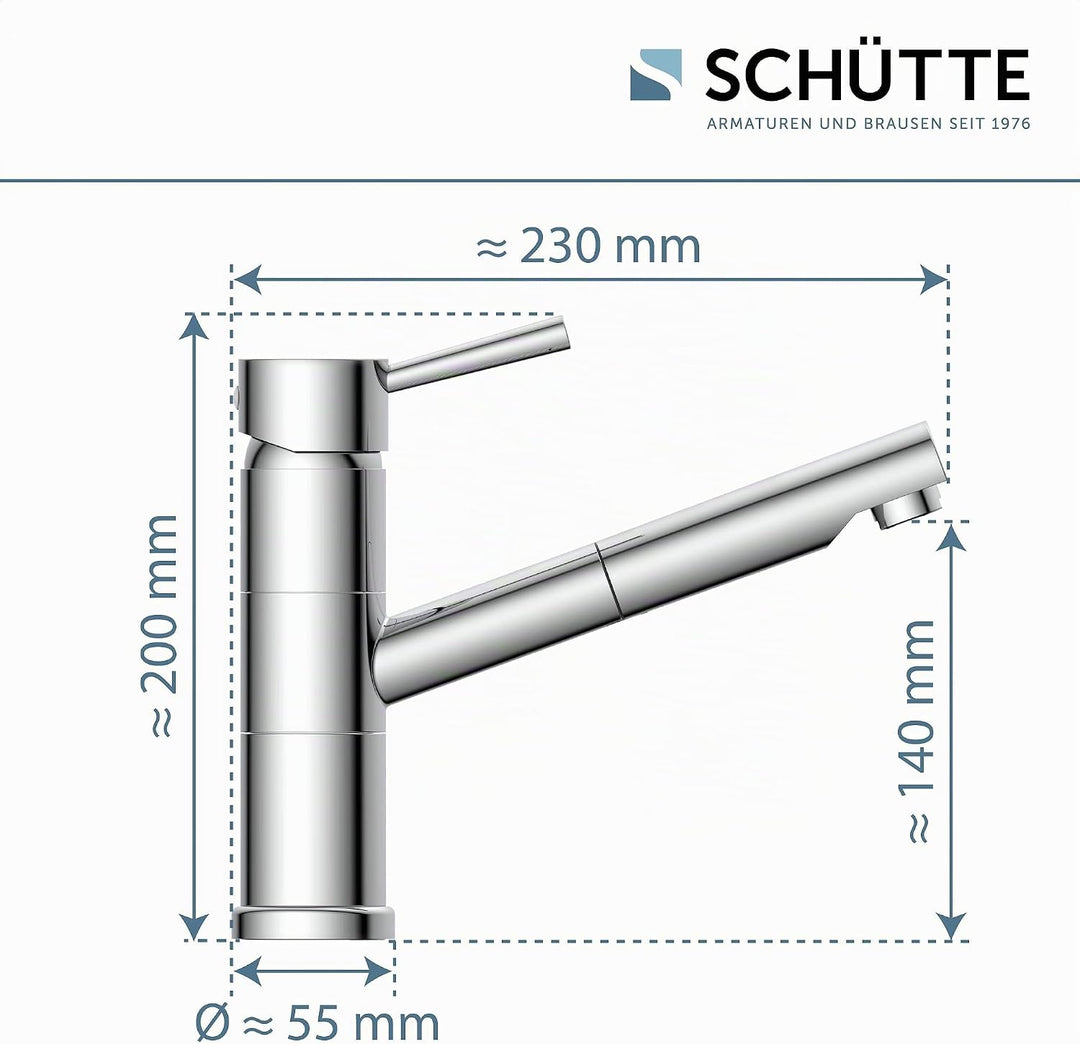 Schütte 33770 UNICORN Spültischarmatur, Chrom Unicorn Chrom, Unicorn Chrom