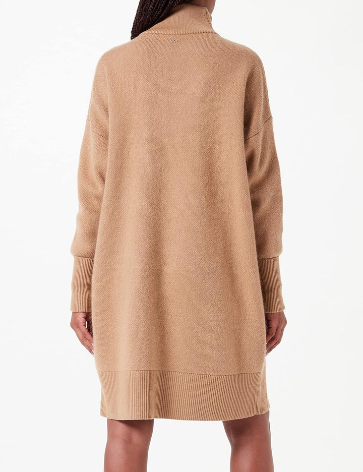 BOSS Damen Finina Dress L Medium Beige, L Medium Beige