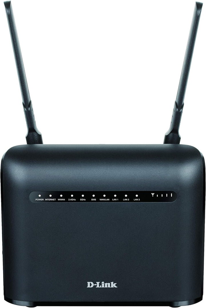 D-Link DWR-953V2 LTE Cat4 Wi-Fi AC1200 Router (4G Download bis zu 150 Mbps, AC1200 Wi-Fi, 4 x Gigabi