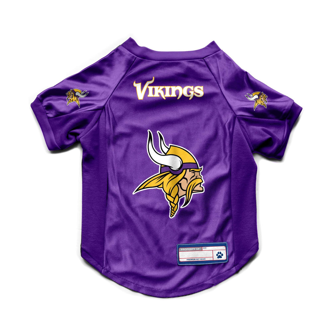 Littlearth NFL Minnesota Vikings Stretch-Haustier-Trikot, Teamfarbe, Grösse XL XL Teamfarbe, XL Team