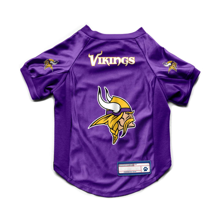 Littlearth NFL Minnesota Vikings Stretch-Haustier-Trikot, Teamfarbe, Grösse XL XL Teamfarbe, XL Team