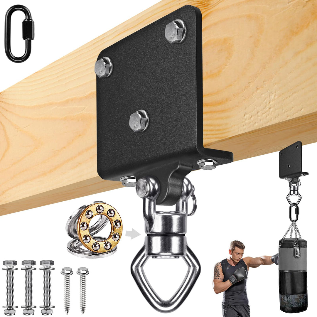 SELEWARE ELEWARE Boxsack Halterung Boxsack Aufhängung - 360° Arehbarer Schwerlast Deckenhaken 1000 L