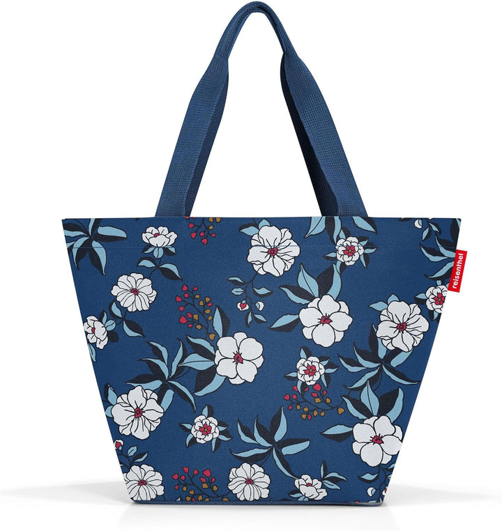 reisenthel shopper M garden blue Geräumige Shopping Bag und edle Handtasche in einem Aus wasserabwei