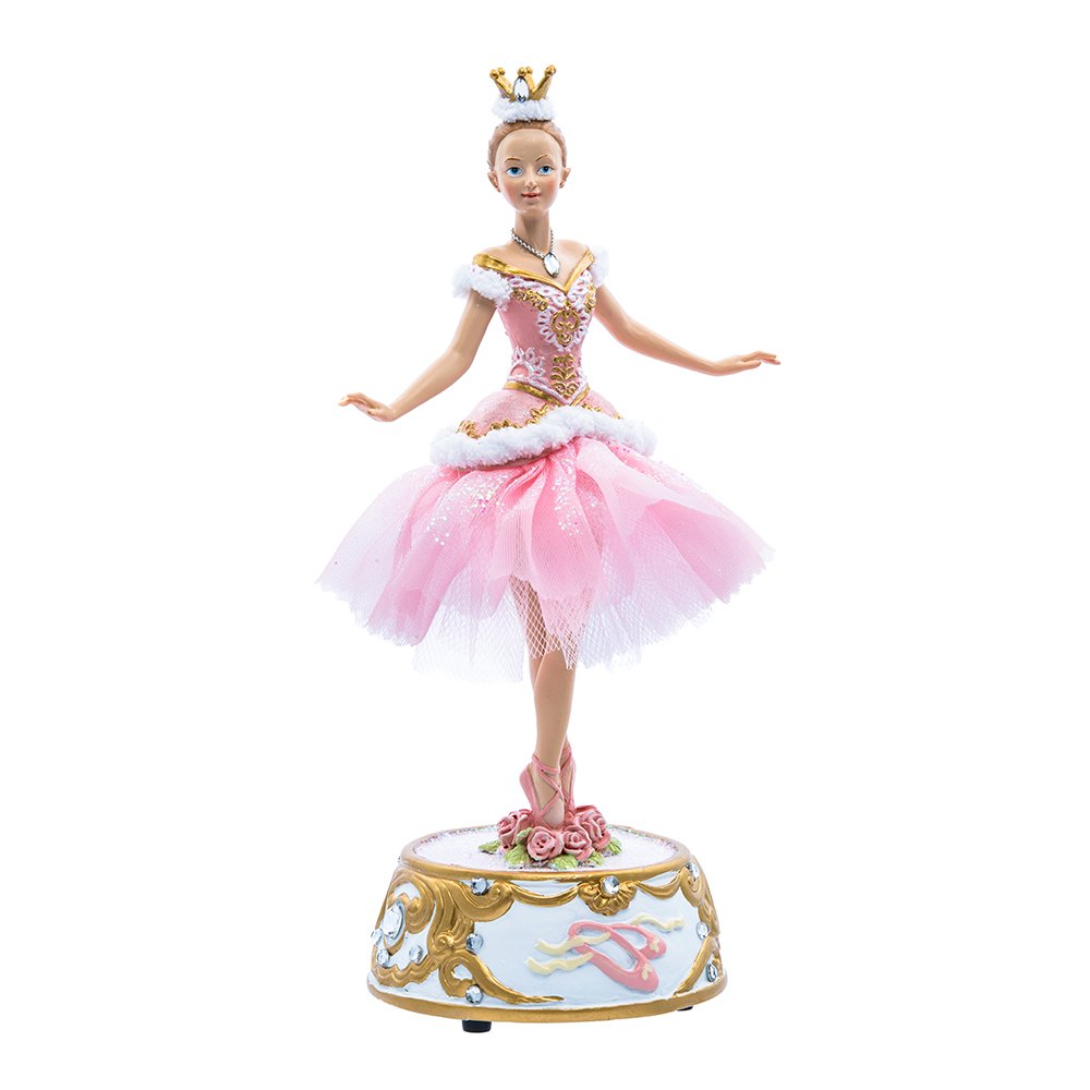 Kurt Adler Ballerina-Figur, 25,4 cm, Pink