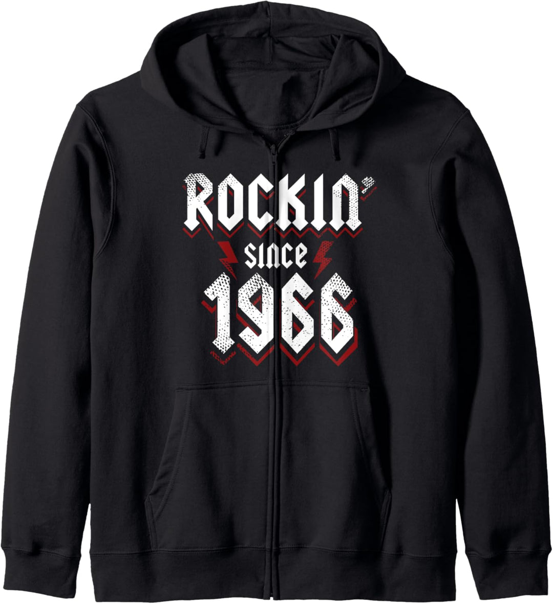 Rockin Since 1966 57 Jahre alte Rockmusik 57. Geburtstag Kapuzenjacke