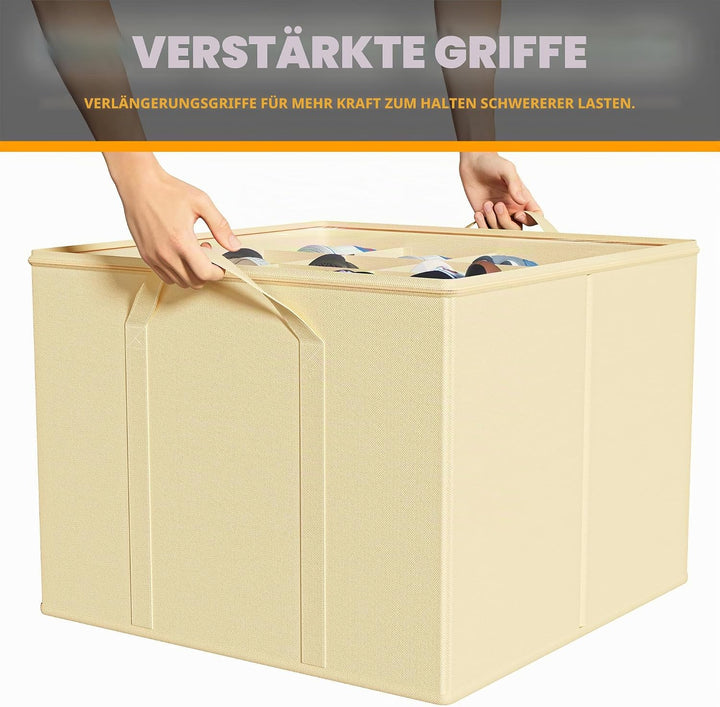 SpaceAid, Schuhorganizer für den Schrank, 2er-Pack faltbare Schuhaufbewahrungsboxen, Körbe mit verst