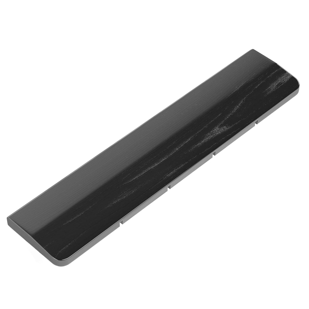 Faluber Handballenauflage aus Holz, 360 mm Länge und 20 mm Dicke für Medium Tastatur, Schwarze Besch