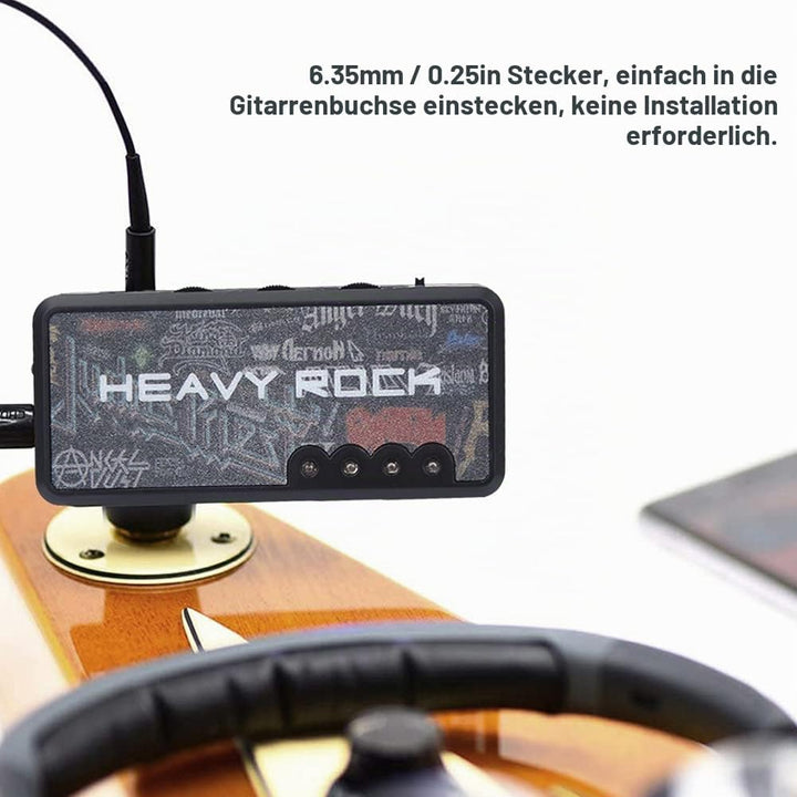 Gitarren-Kopfhörerverstärker, Tragbarer Gitarrenverstärker, Mini-Plug-Gitarrenverstärker, Wiederaufl