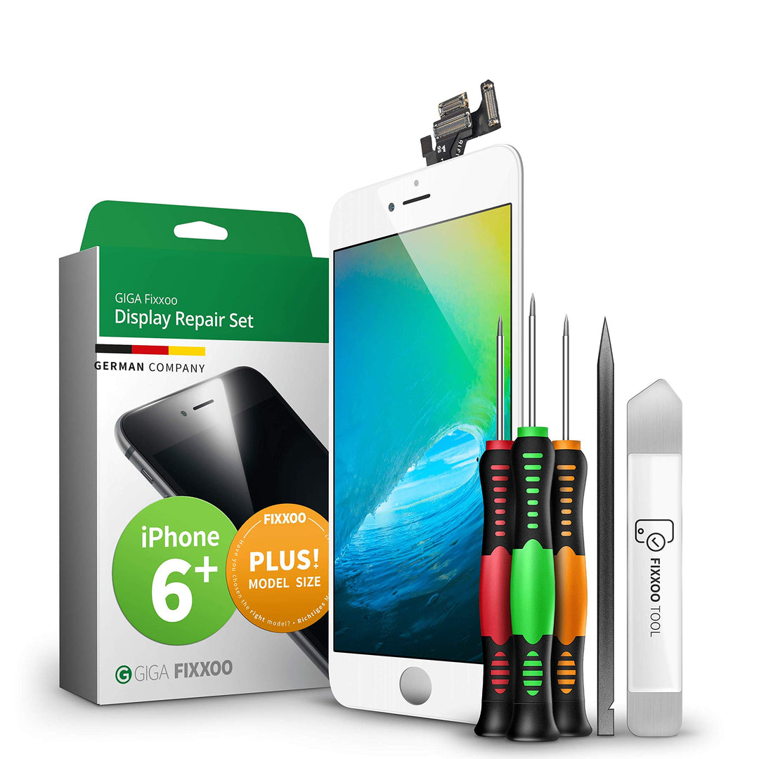GIGA Fixxoo® iPhone 6 Plus Display Original [inkl. Werkzeug-Kit] - Retina LCD Glas mit Touchscreen -