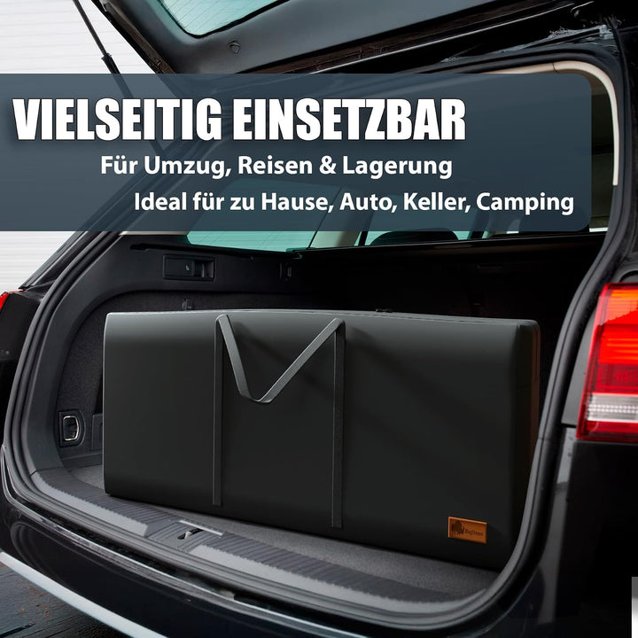 3 Stück Extra Grosse Aufbewahrungstasche 100×55×35 cm – Faltbare Tragetasche mit Reissverschluss – R
