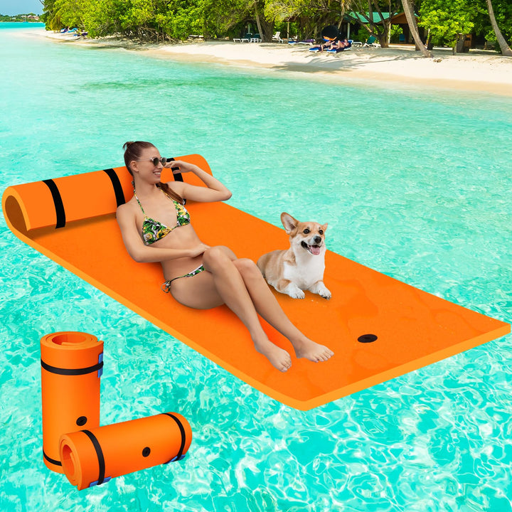 210 x 90 cm Wasserhängematte Wasserkissen für Schwimmbad, Seen, Boote, Flüsse, Meer - Schwimmende Wa