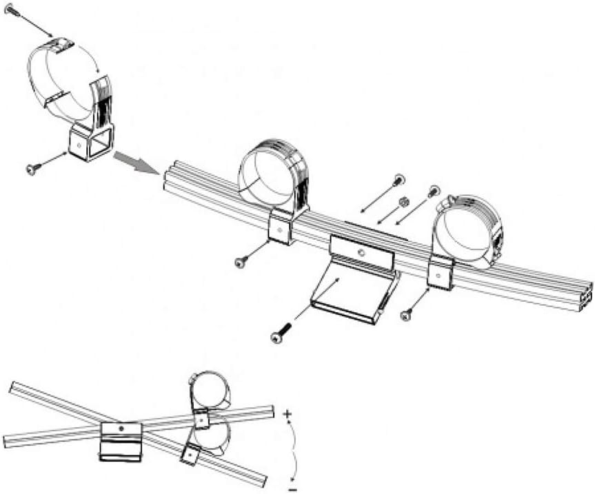 Multifeedhalter 3-Fach Universal für SAB/Triax/Octagon/Gibertini Multifeed LNB Halter mit 40mm Feed-