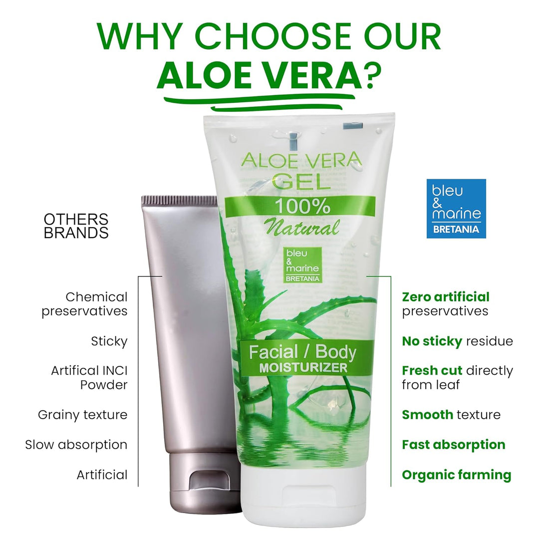 Aloe-Vera-Gel 1000 ml aus Bio-Pflanzen der Kanarischen Inseln, Skincare Babys und Haustiere, Frische