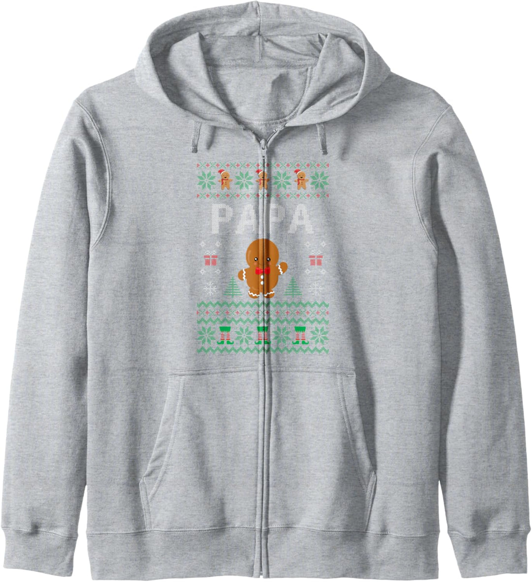 Papa Shristmas Ugly Xmas Lebkuchen Mann Geschenkidee Kapuzenjacke
