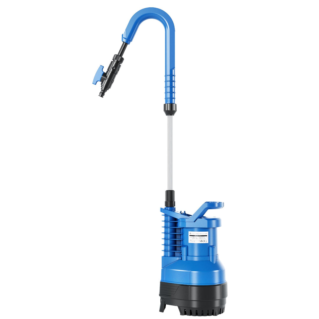 FOTING Regenwasserpumpe mit Kabel: Tauchdruckpumpe mit integriertem Filter, Fördermenge 5.500 l/h, F