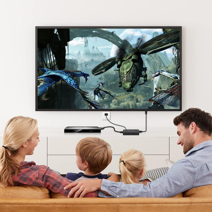 uhddadi Konverter, Scart auf HDMI Adapter Video Audio Wandler HD 1080P mit HDMI Kabel, für HDTV STB