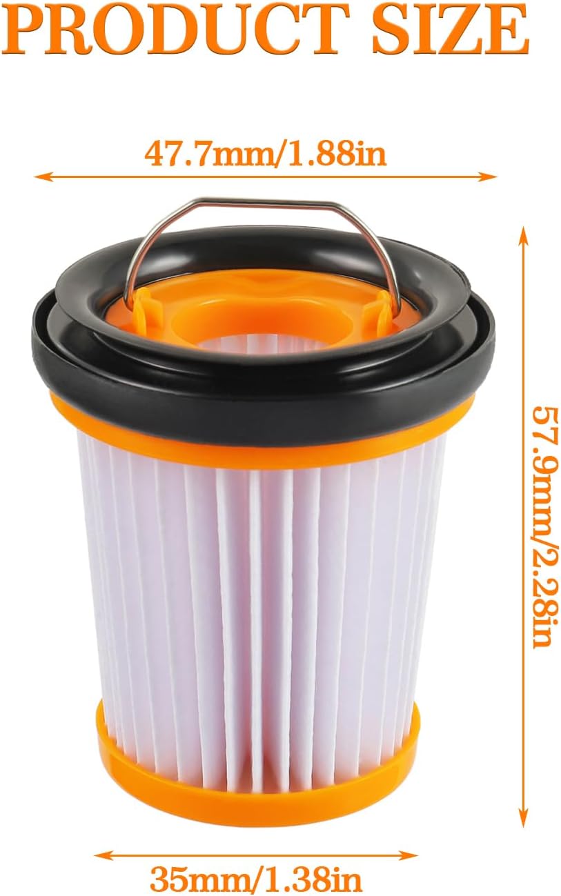 HUAREW 8 Stück Filter für Shark Wandvac WV200 WV201 WV205 WV220 Staubsauger Ersatzfilter Ersatzteile