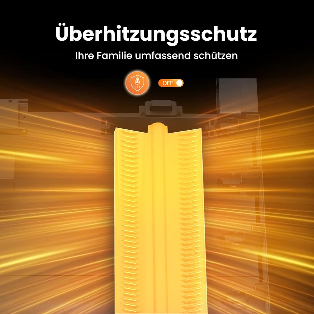 EMKE Elektroheizung Energiesparend Elektroheizkörper 1000W Standgerät oder Wandmontag Heizung Elektr