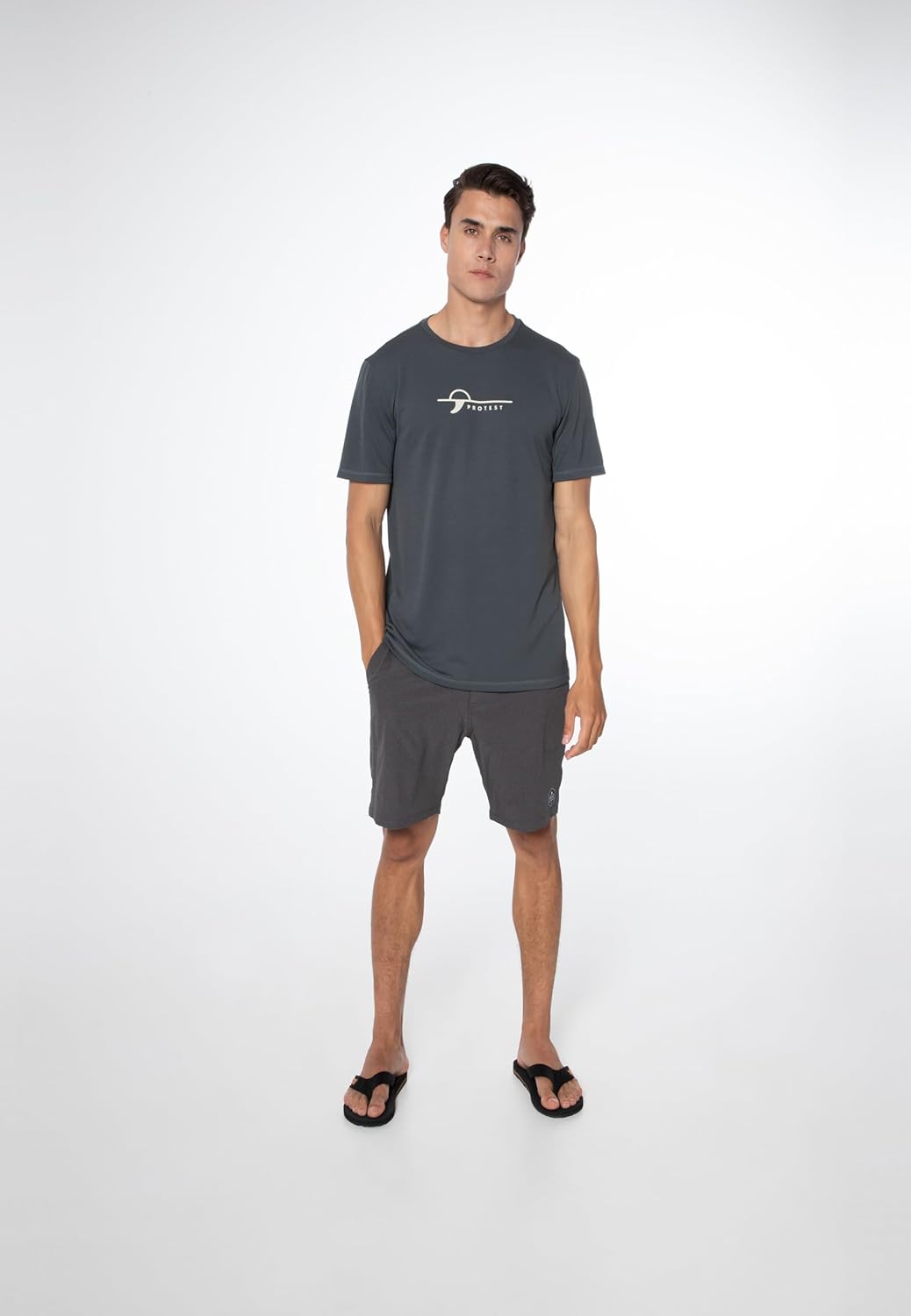 Protest Herren Rashguard Short Sleeve PRTLEGUNDI Huntergreen XL
