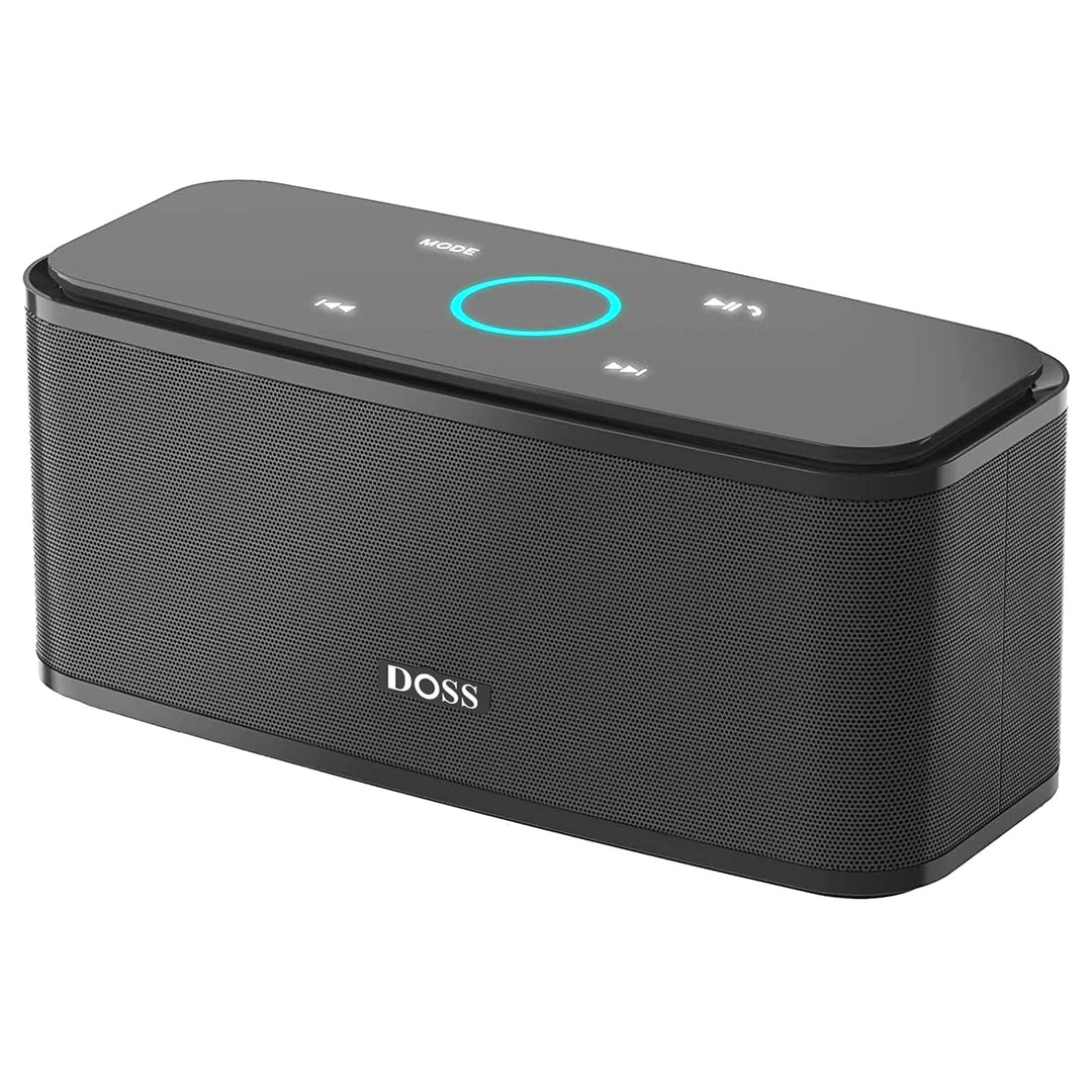 Bluetooth Lautsprecher, DOSS SoundBox Musikbox Bluetooth Box mit Dualen Bass-Treibern, 20h Akku,Touc