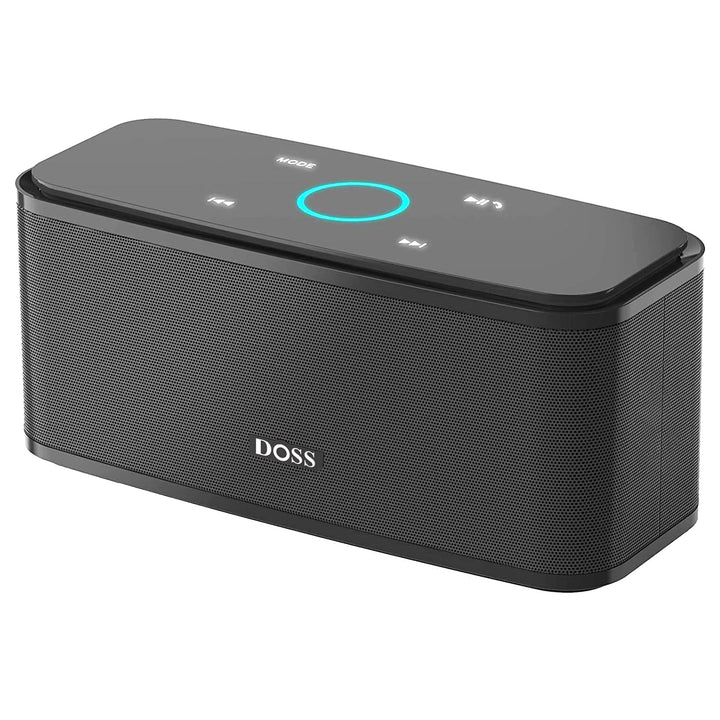 Bluetooth Lautsprecher, DOSS SoundBox Musikbox Bluetooth Box mit Dualen Bass-Treibern, 20h Akku,Touc