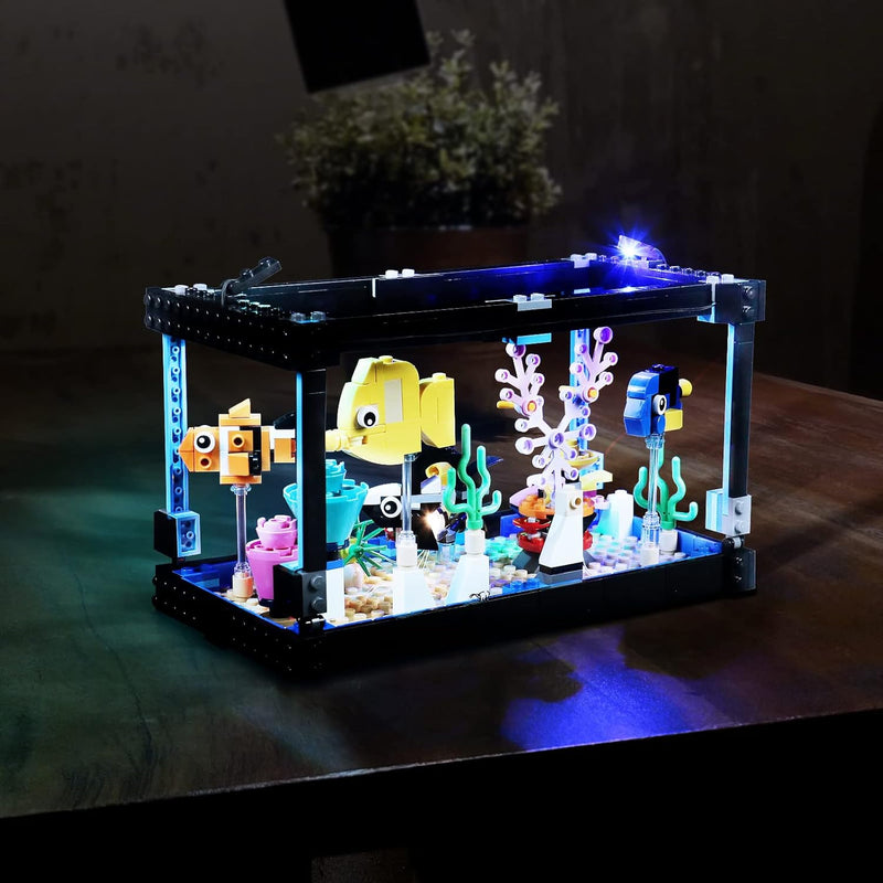 BrickBling Licht-Set Kompatibel mit Lego 31122 Creator Aquarium Bausteinen Modell (Kein Modell), Dek