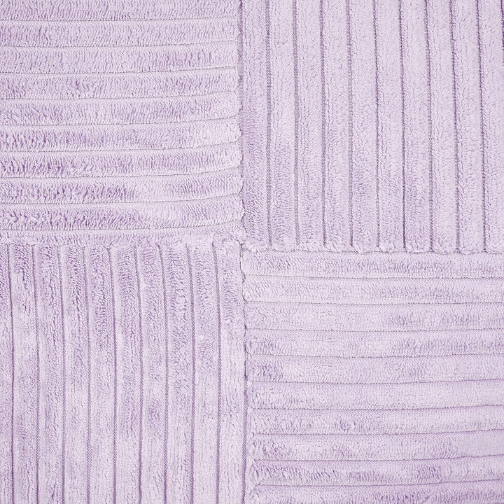 Set aus 2 dekorative Kissen aus Cord 43 x 43 cm Violett Millet