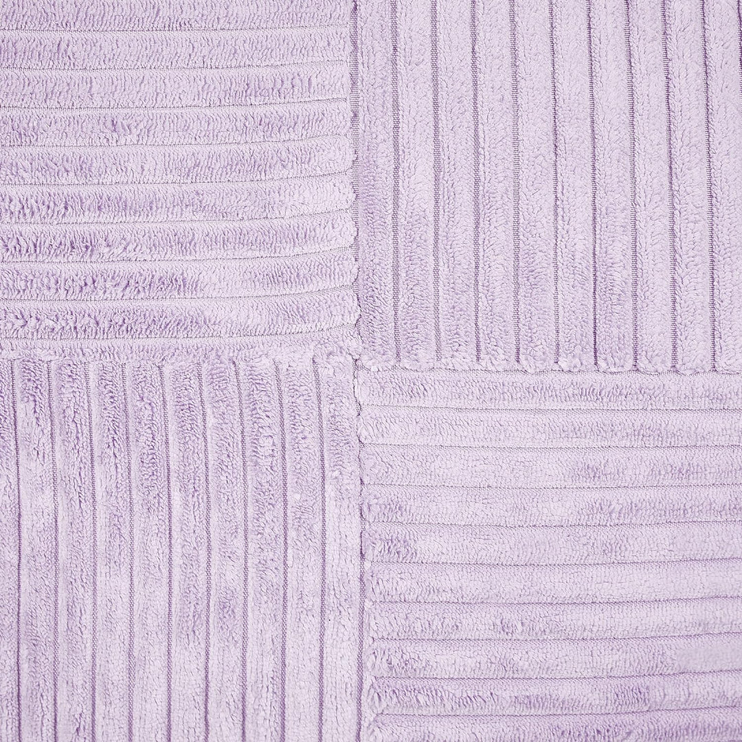 Set aus 2 dekorative Kissen aus Cord 43 x 43 cm Violett Millet