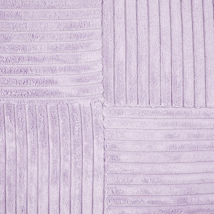 Set aus 2 dekorative Kissen aus Cord 43 x 43 cm Violett Millet