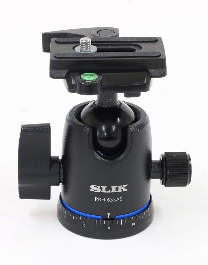 Slik PBH-635AS Stativkopf mit Kugelkopf, mit Arca-Swiss kompatibles Schnellwechselsystem, PBH-635AS