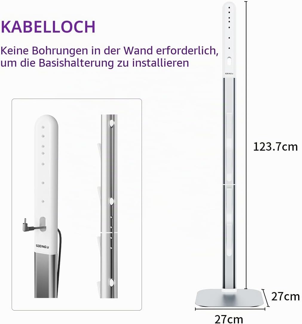YanBan Kippsicherer Aufbewahrungsständer für Staubsauger aus Metall, kompatibel mit Dyson G5/V7/V8/V