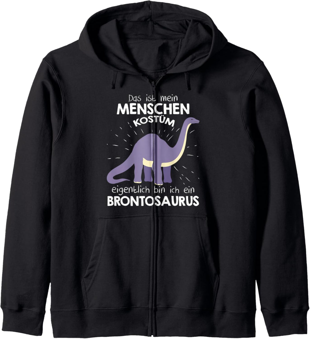 Mein Menschen Kostüm Bin ich ein Brontosaurus, Halloween Kapuzenjacke