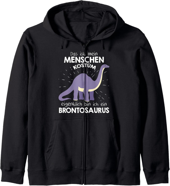 Mein Menschen Kostüm Bin ich ein Brontosaurus, Halloween Kapuzenjacke