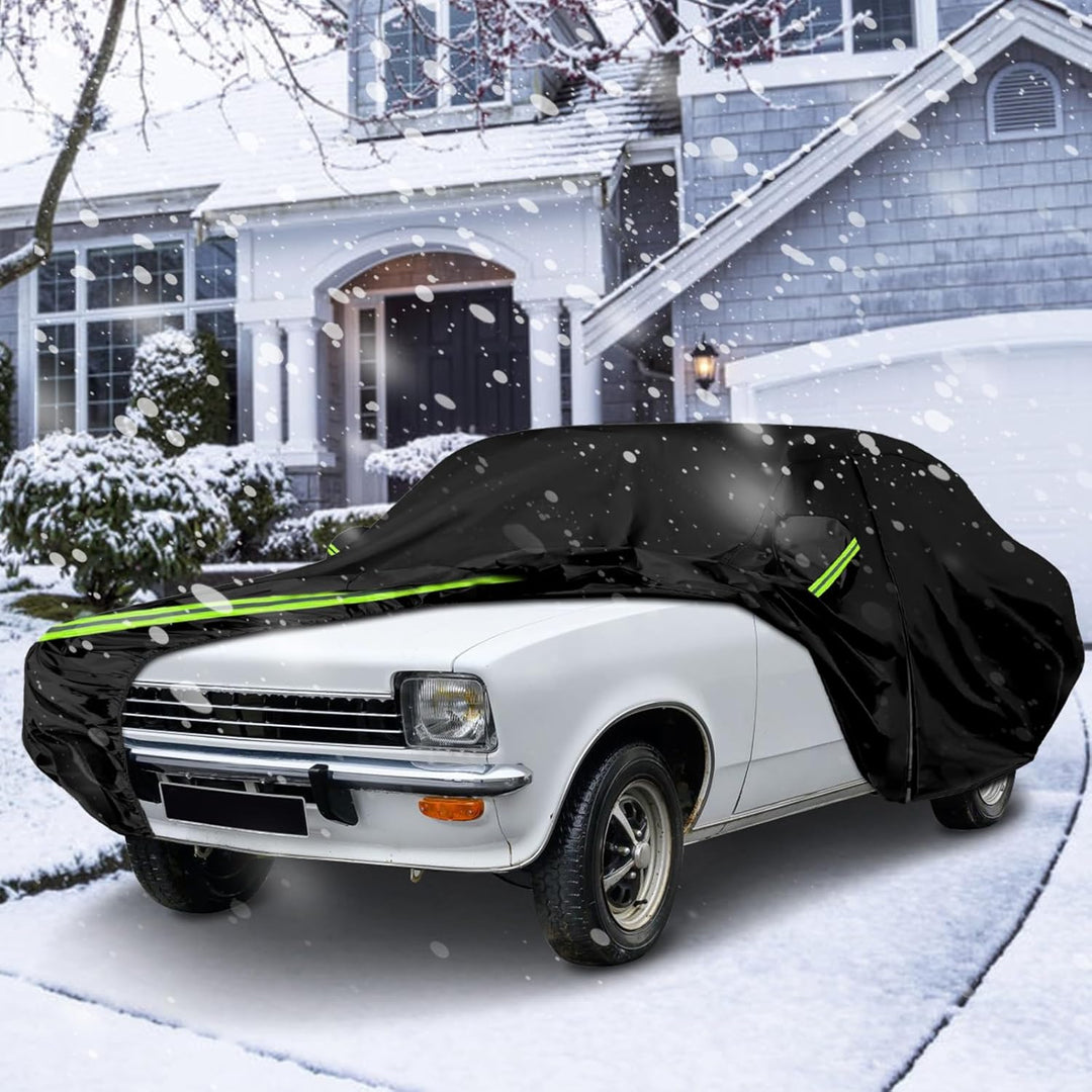 Autoabdeckung Wasserdicht Ersatz für Opel Kadett A/B/C/D/E 1962-1995, Abdeckplane Autogarage mit Tür