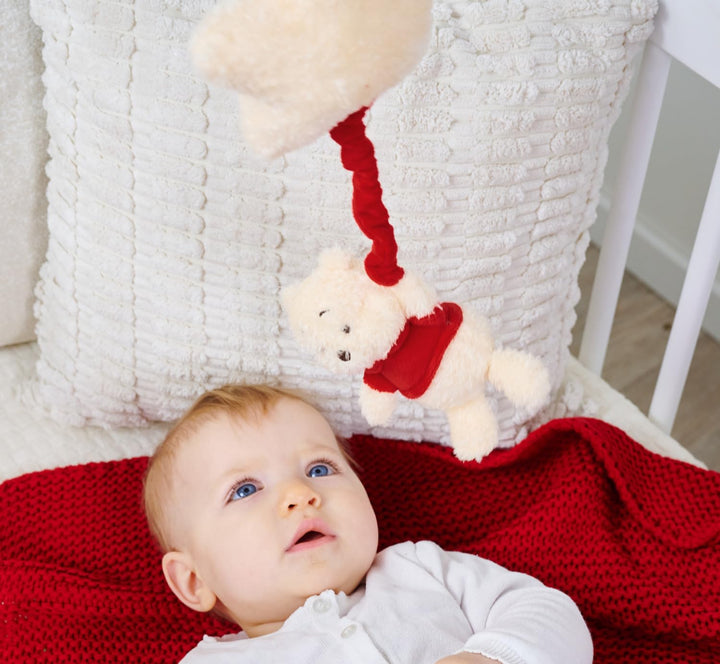 Disney Winnie Puuh Spieluhr aus Plüsch – Kuscheltier mit Einschlafmelodie, weicher Stoff, detailreic
