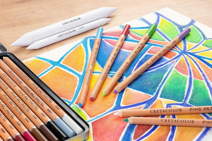 CRETACOLOR Pastel Pencils | Pastellstifte mit hoher Lichtechtheit | 72 Farben 72 Stk