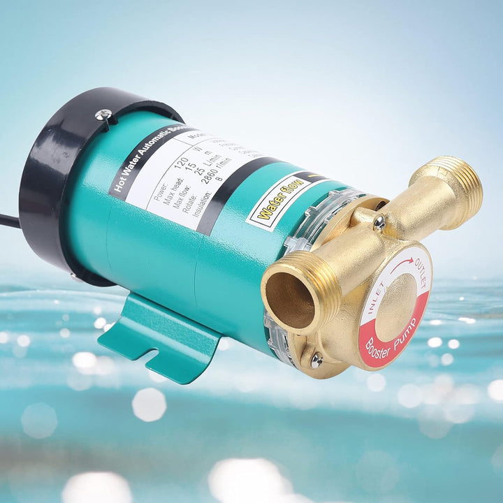 20GR-15 Wasserdruckpumpen Umwälzpumpe 1" Auslass Heisswasserpumpe mit Messing Wasserflussschalter fü