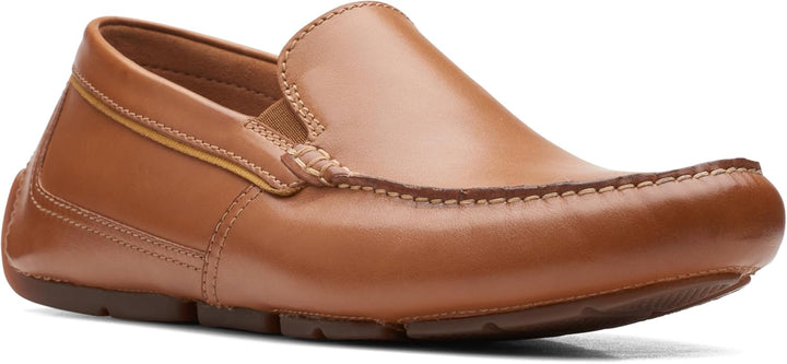 Clarks Herren Markman Plain Moccasin 42 EU Tan Leather, 42 EU Tan Leather