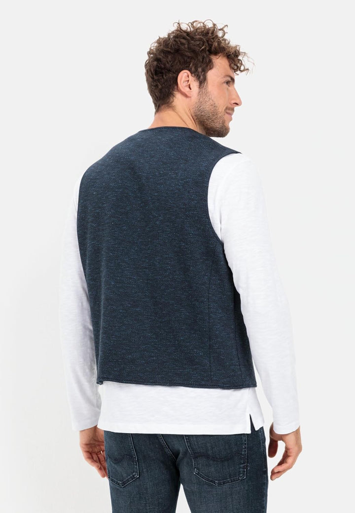 camel active Herren Anzugweste in Jerseystruktur 50 Dunkelblau, 50 Dunkelblau