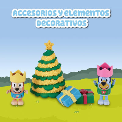 Bluey - Adventskalender mit 24 Teilen, inkl. Figuren aus der Serie und Zubehör, für Jungen und Mädch