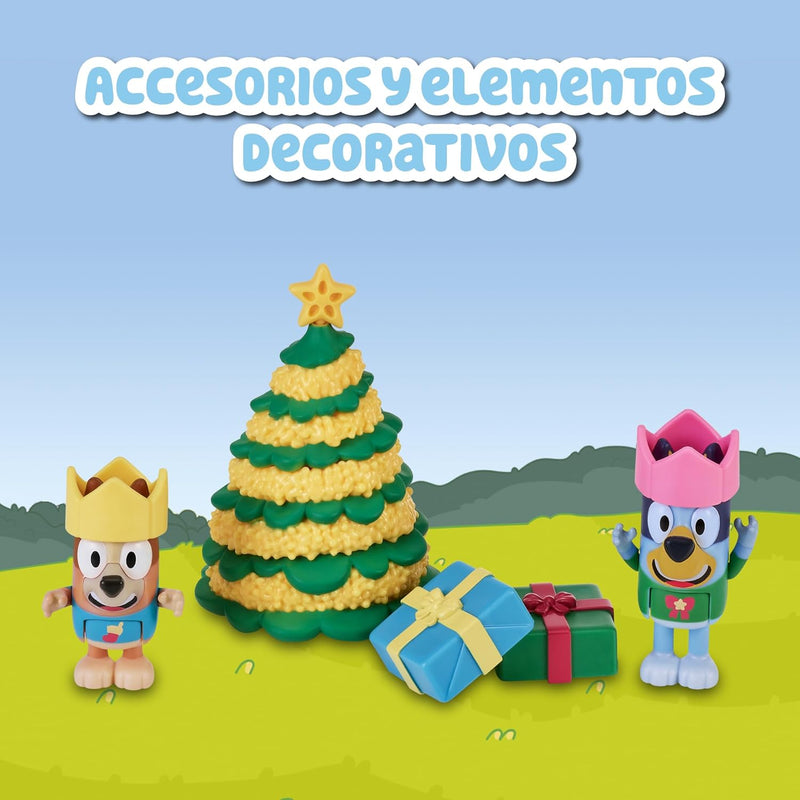 Bluey - Adventskalender mit 24 Teilen, inkl. Figuren aus der Serie und Zubehör, für Jungen und Mädch