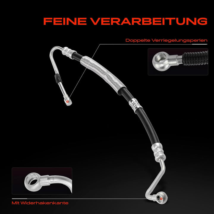 Frankberg Servolenkung Schlauch Benzin Kompatibel mit 7er E38 735i 740i 3.5L 4.4L 1996-2001 Replace#