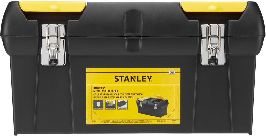 Stanley Werkzeugbox / Werkzeugkoffer Millenium (19", 49x26x25cm, herausnehmbare Ablage, Box mit zwei