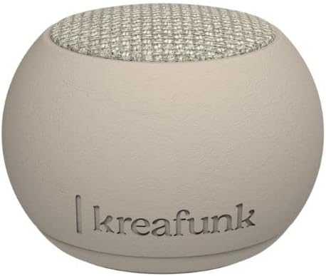 KREAFUNK aGO Stone, Bluetooth Lautsprecher, Ivory Sand Schwarz, Schwarz